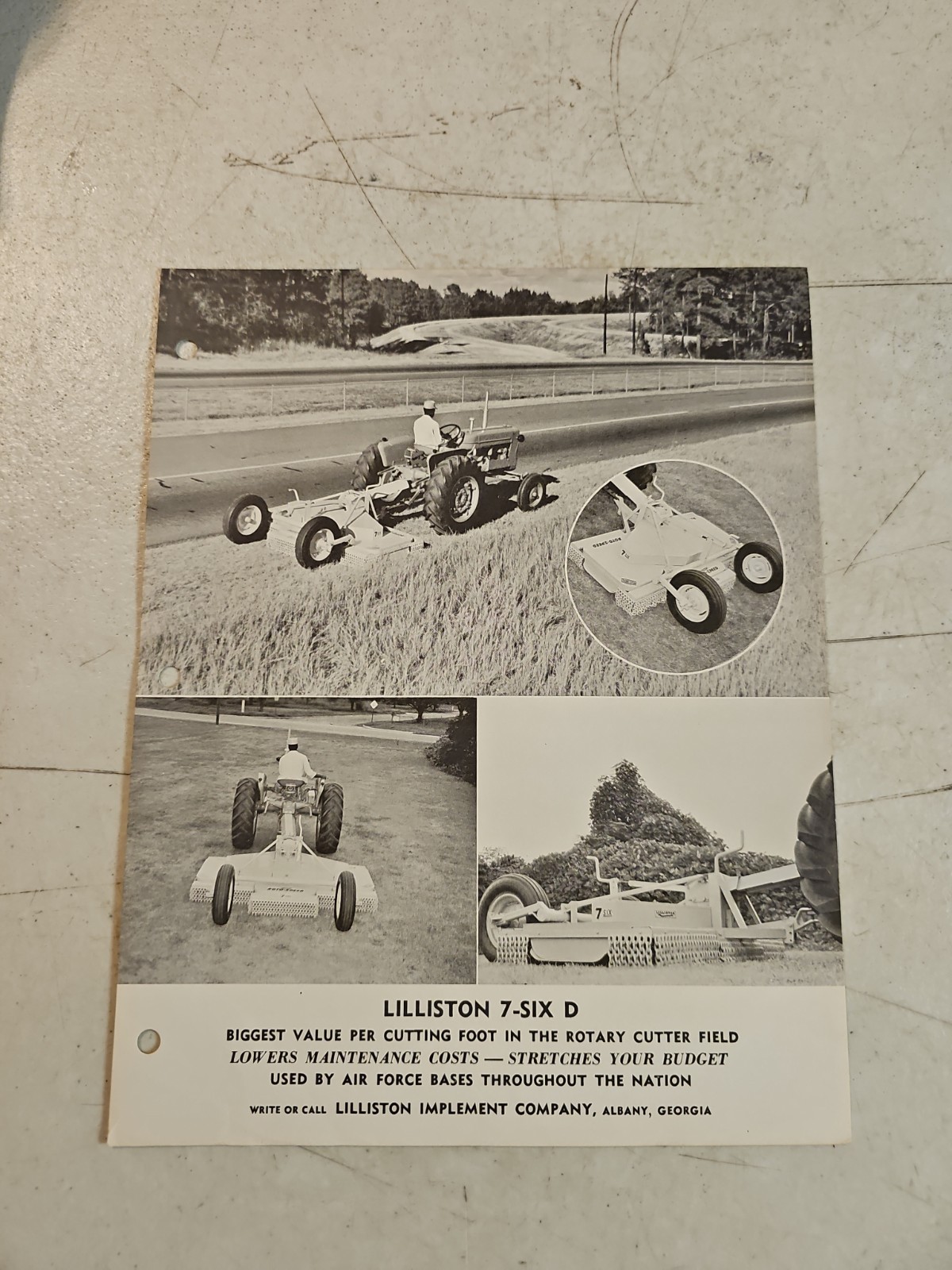 Vtg Lilliston 7-Six D Rotary Mower Cutter Sales Brochure Lilliston Implement Co. Vtg Lilliston 7-Six D Rotary Mower Cutter Sales Brochure Lilliston Implement Co.