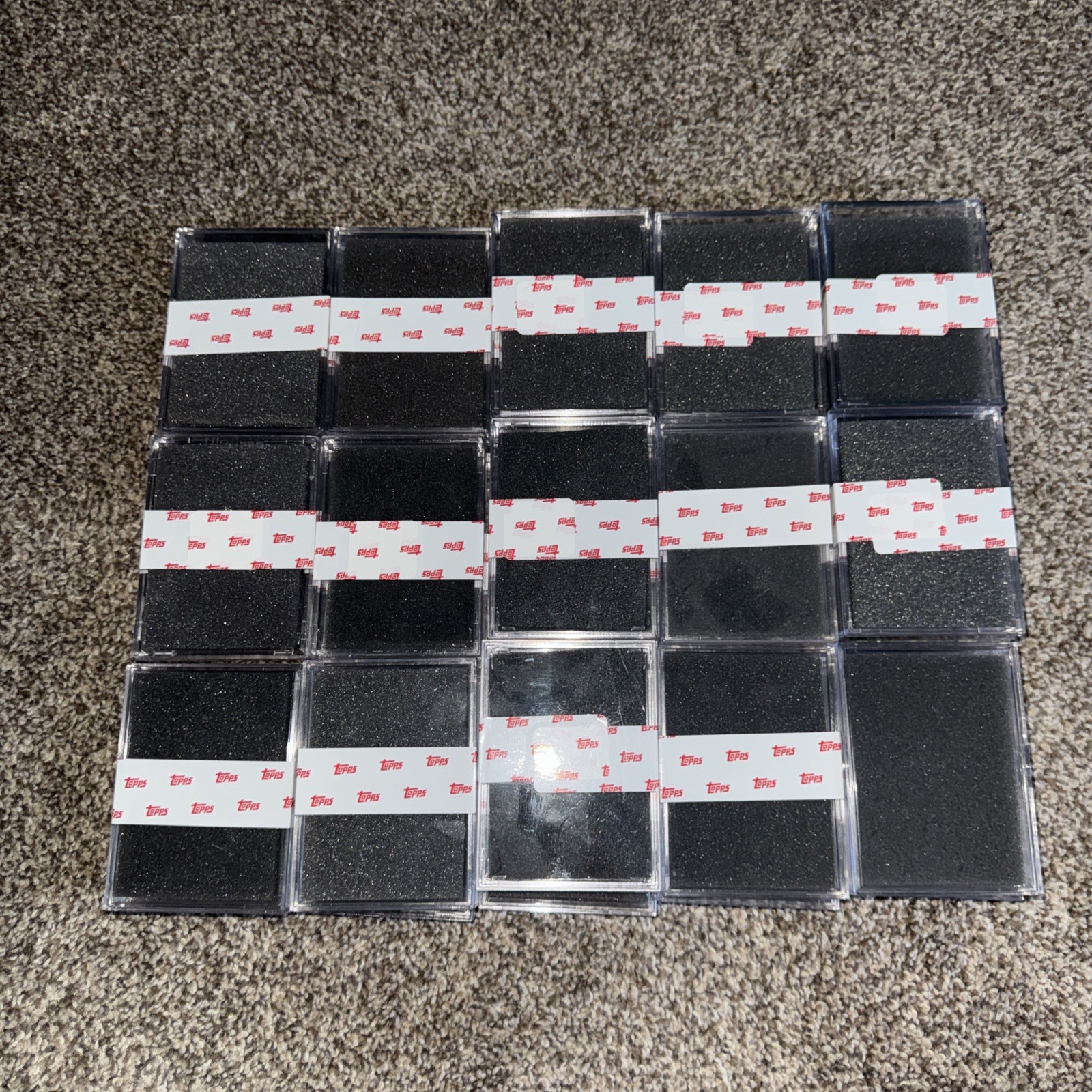 30 Empty Topps Card Hard Plastic Case Holders 30 Empty Topps Card Hard Plastic Case Holders