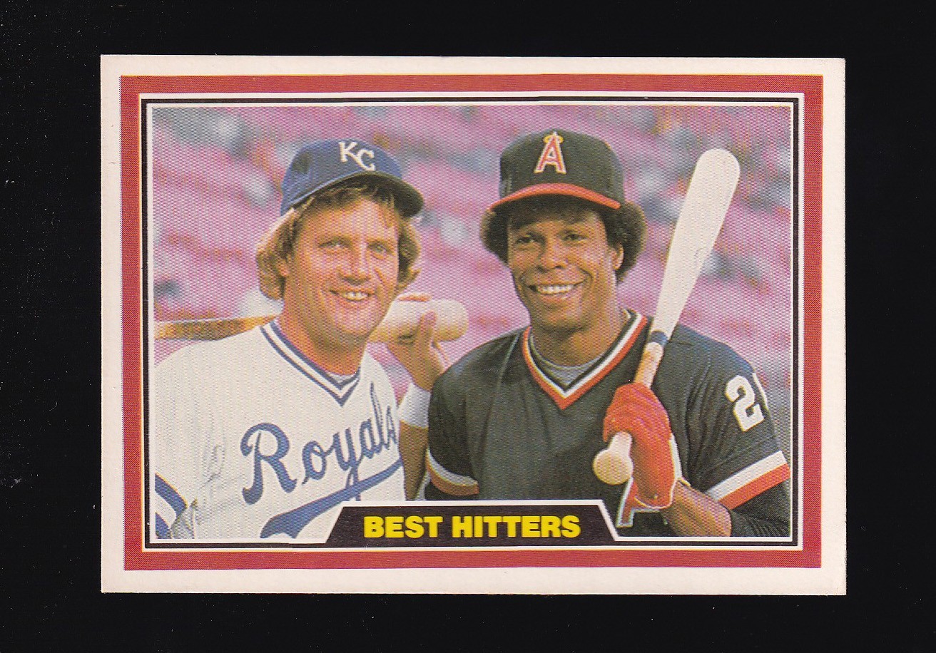 1981 Donruss Best Hitters George Brett Rod Carew #537