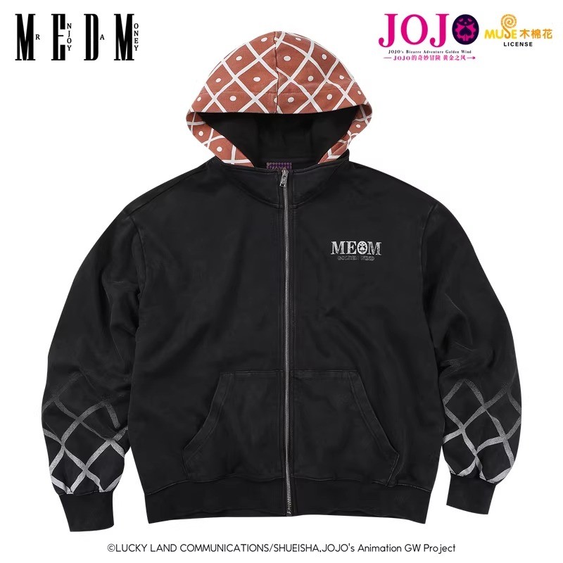 NEW JoJo\'s Bizarre Adventure Guido Mista Printing Hoodie Costume Black Coat Tops
