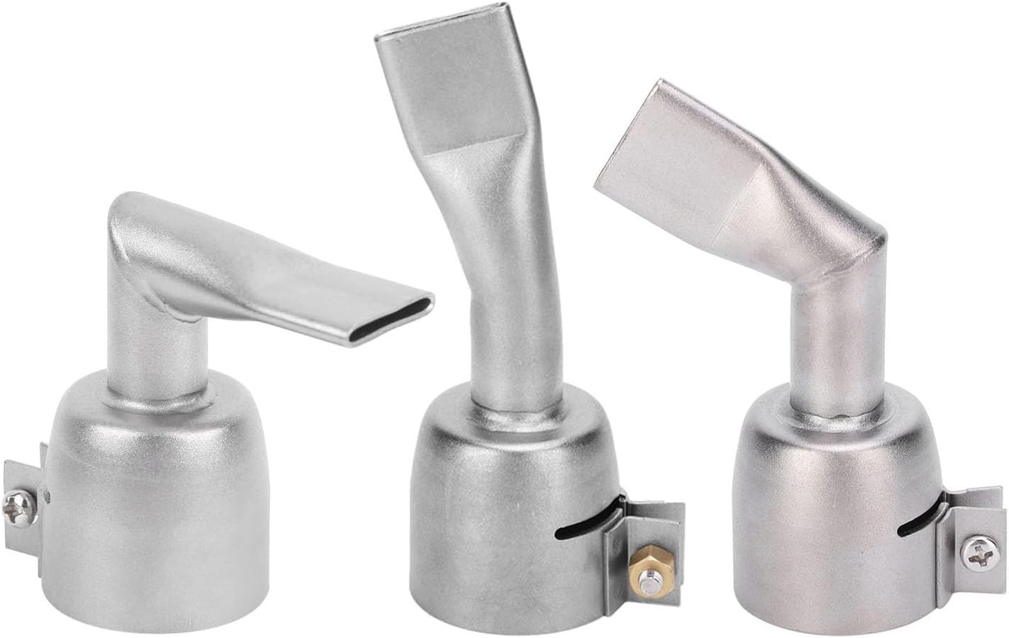 3Pcs Stainless Steel Hot Air Gun Welding Nozzles, 20MM 90 120 Degree Flat Wid... 3Pcs Stainless Steel Hot Air Gun Welding Nozzles, 20MM 90 120 Degree Flat Wid...