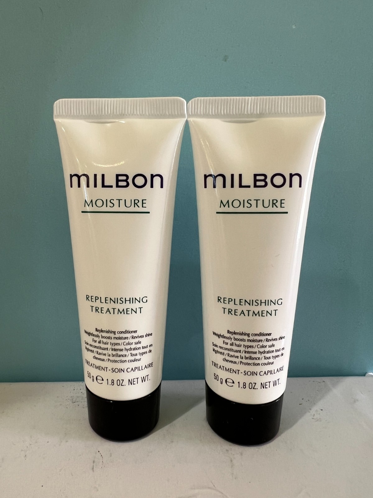 2 Milbon Moisture Replenishing Treatment 1.8oz New, Authentic