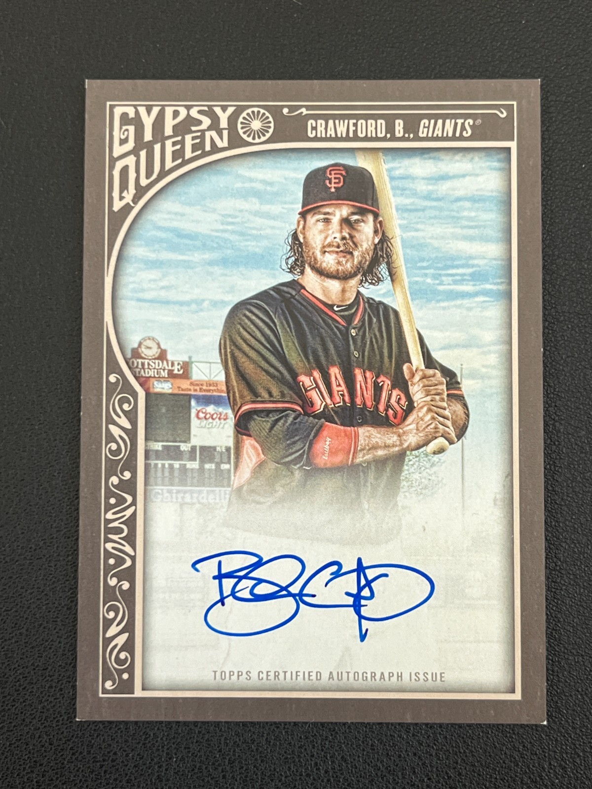 Brandon Crawford 2015 Topps Gypsy Queen Auto Giants 