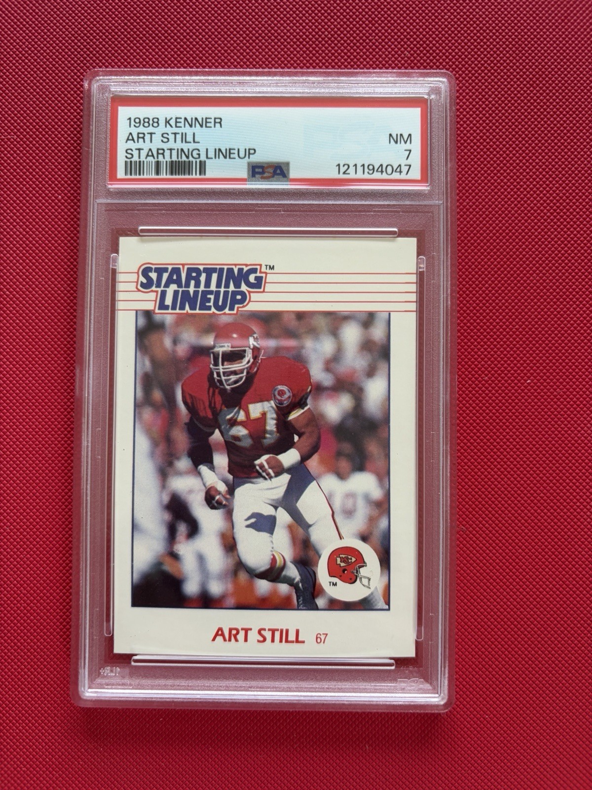 1988 KENNER STARTING LINEUP ART STILL PSA 7 Unreleased Rare Card 1988 KENNER STARTING LINEUP ART STILL PSA 7 Unreleased Rare Card