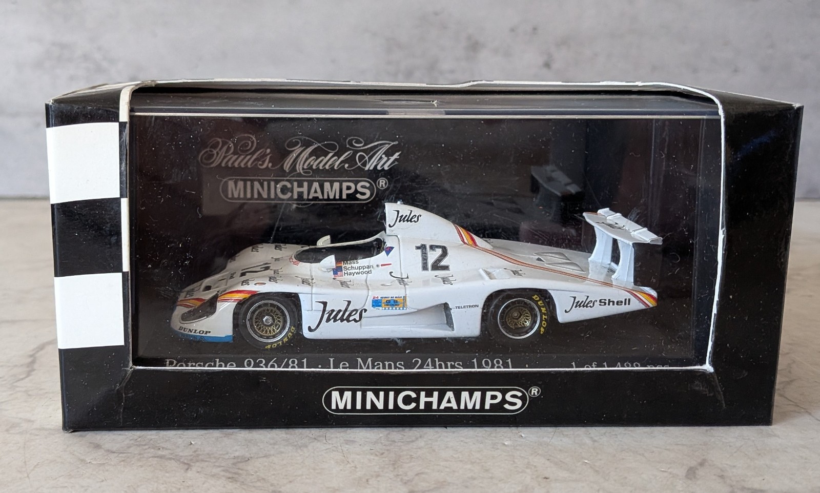 Minichamps Porsche 936/81 Le Mans 24 Hrs 1981 Mass / Schuppan / Haywood Boxed