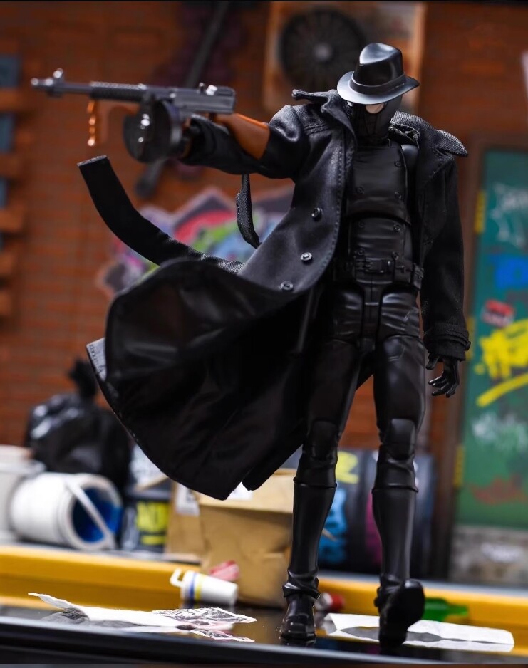 1/12 Spider-Man Noir Black Wired Only Trench Coat For Legends 6\