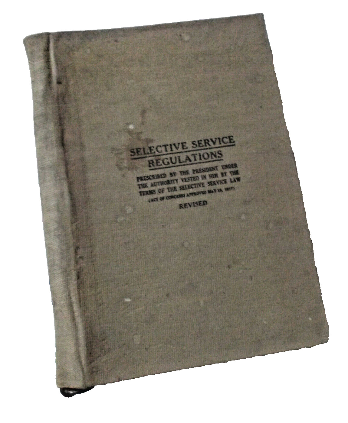 Original 1918 WW1 Military Documents SELECTIVE SERVICE Regulations Pres. Wilson
