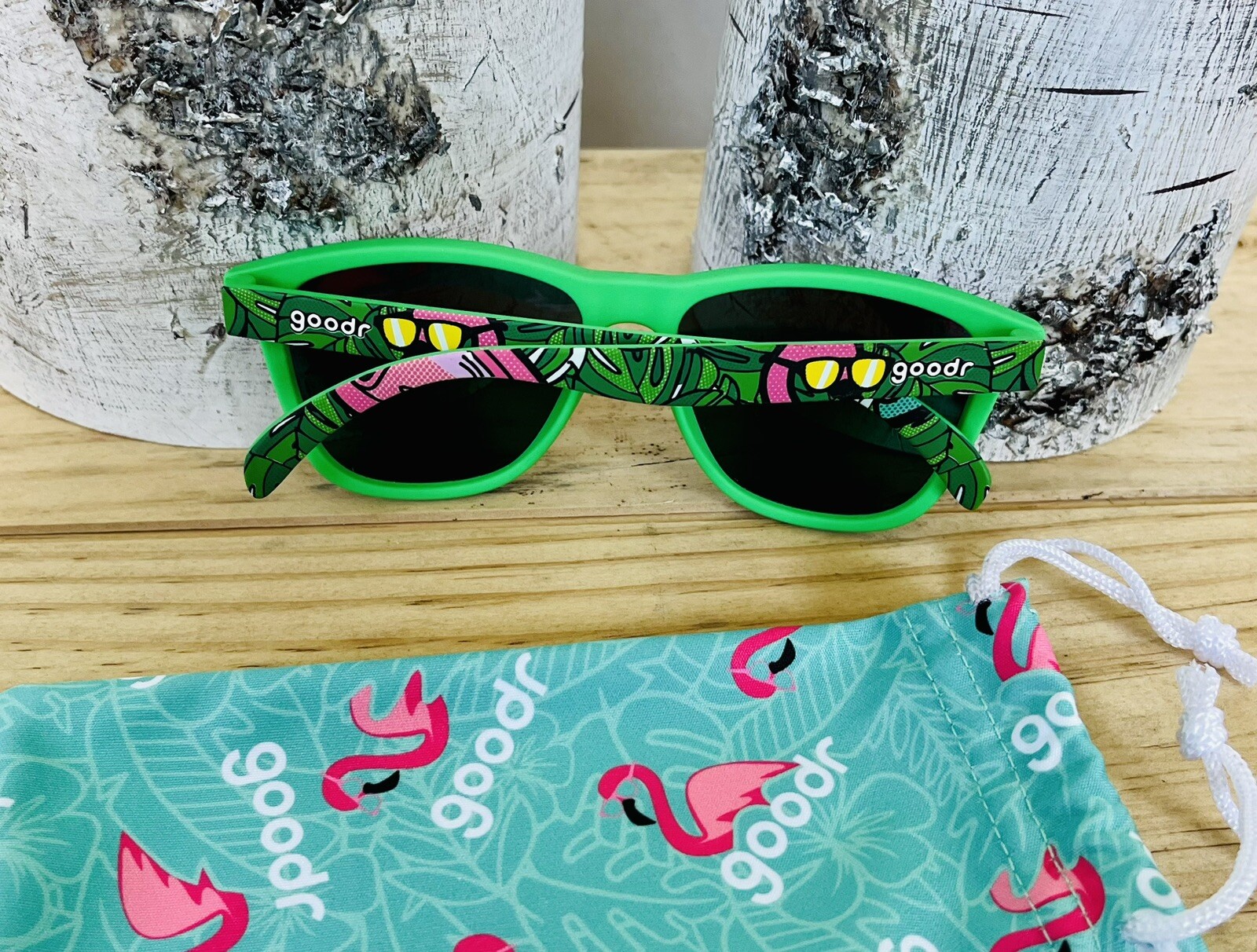LN Goodr RARE DONT FLOCK WITH A FLAMINGO VTG OG SOLD OUT Running Bike Sunglasses