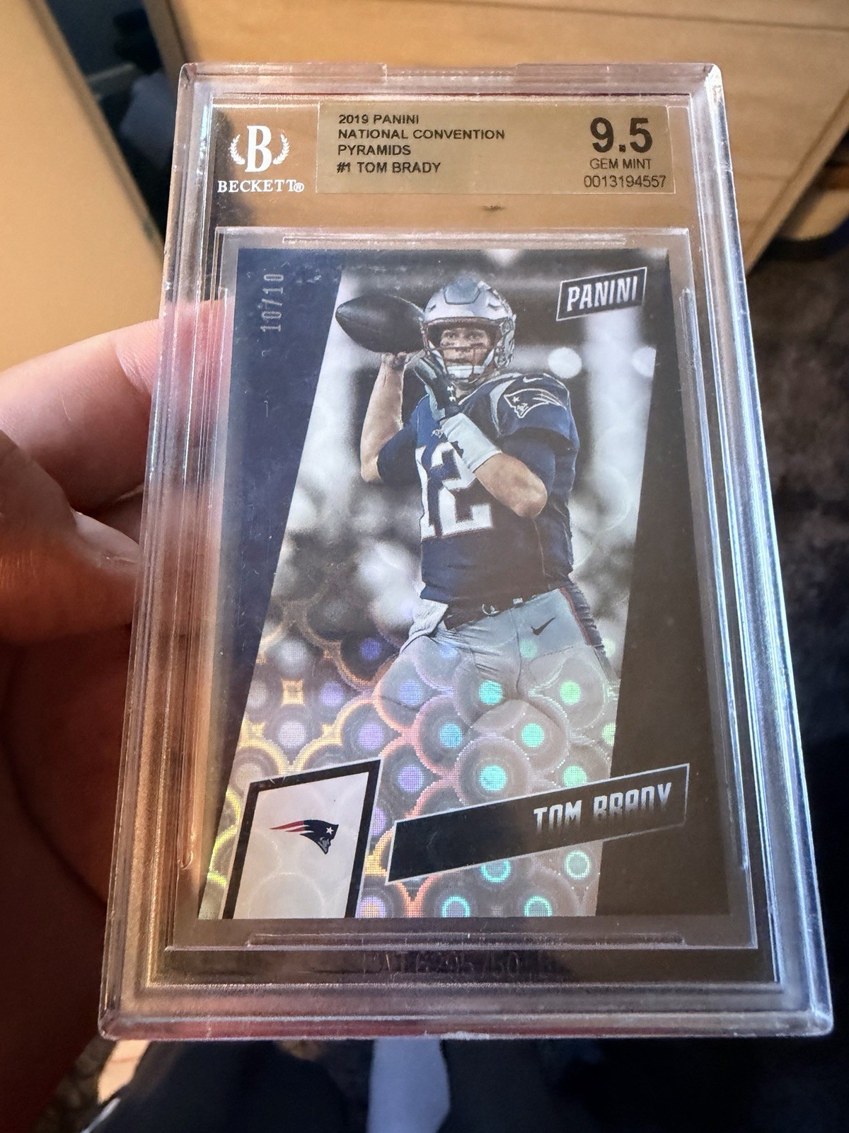 2019 Panini National Convention * Tom Brady * Pyramids #1 * BGS 9.5 *  #/10