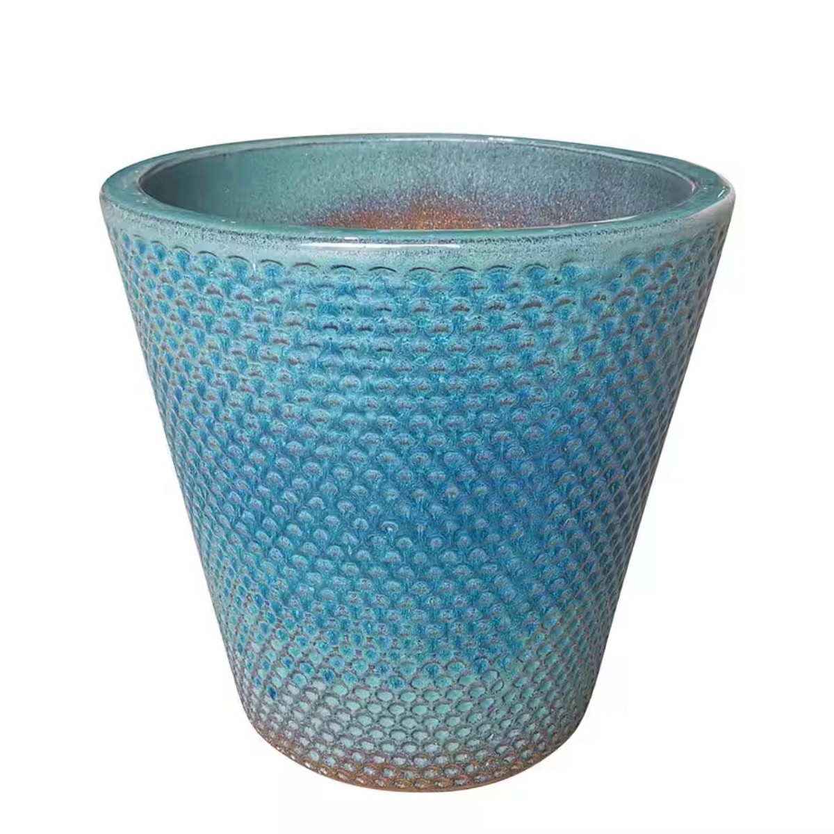 Southern Patio CRM-090786 Peyton Medium 11.8 in. Dia Blue Ceramic Patina