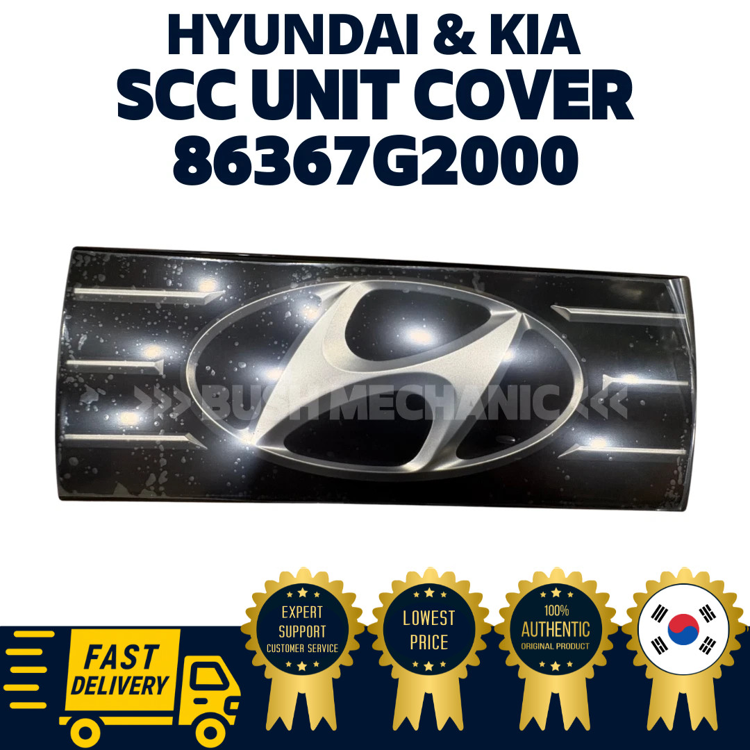 GENUINE OEM Hyundai Kia Front Bumper Grille Emblem Badge S.C.C Unit 86367G2000