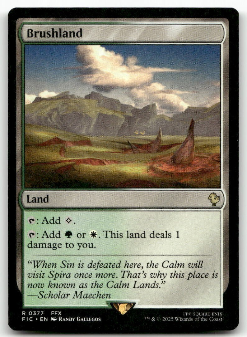 Brushland #377 MTG Final Fantasy FIC NM X1 Brushland #377 MTG Final Fantasy FIC NM X1