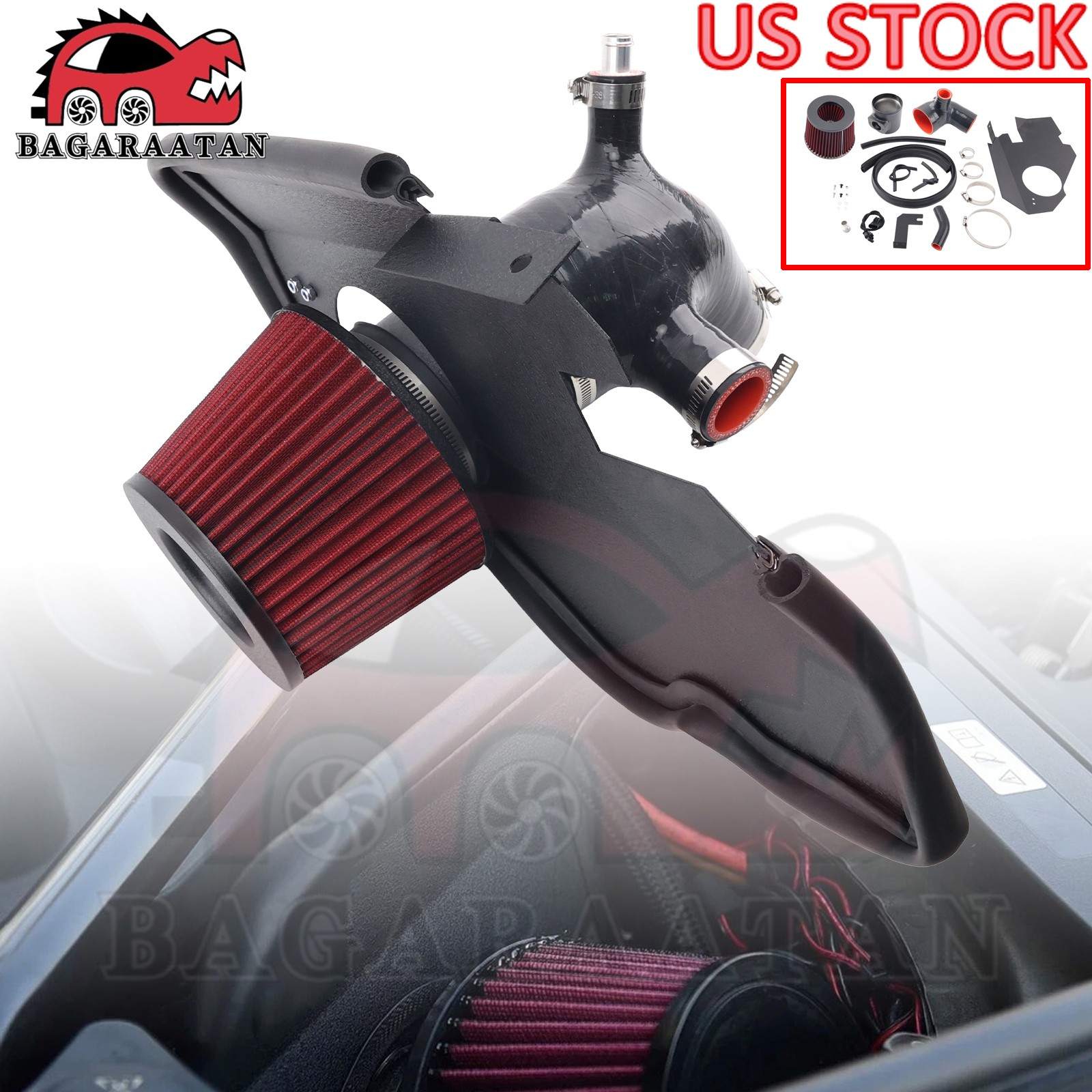 Cold Air Intake System For 2010-2016 BMW 535i 535i xDrive F10 F11 N55 3.0T Turbo