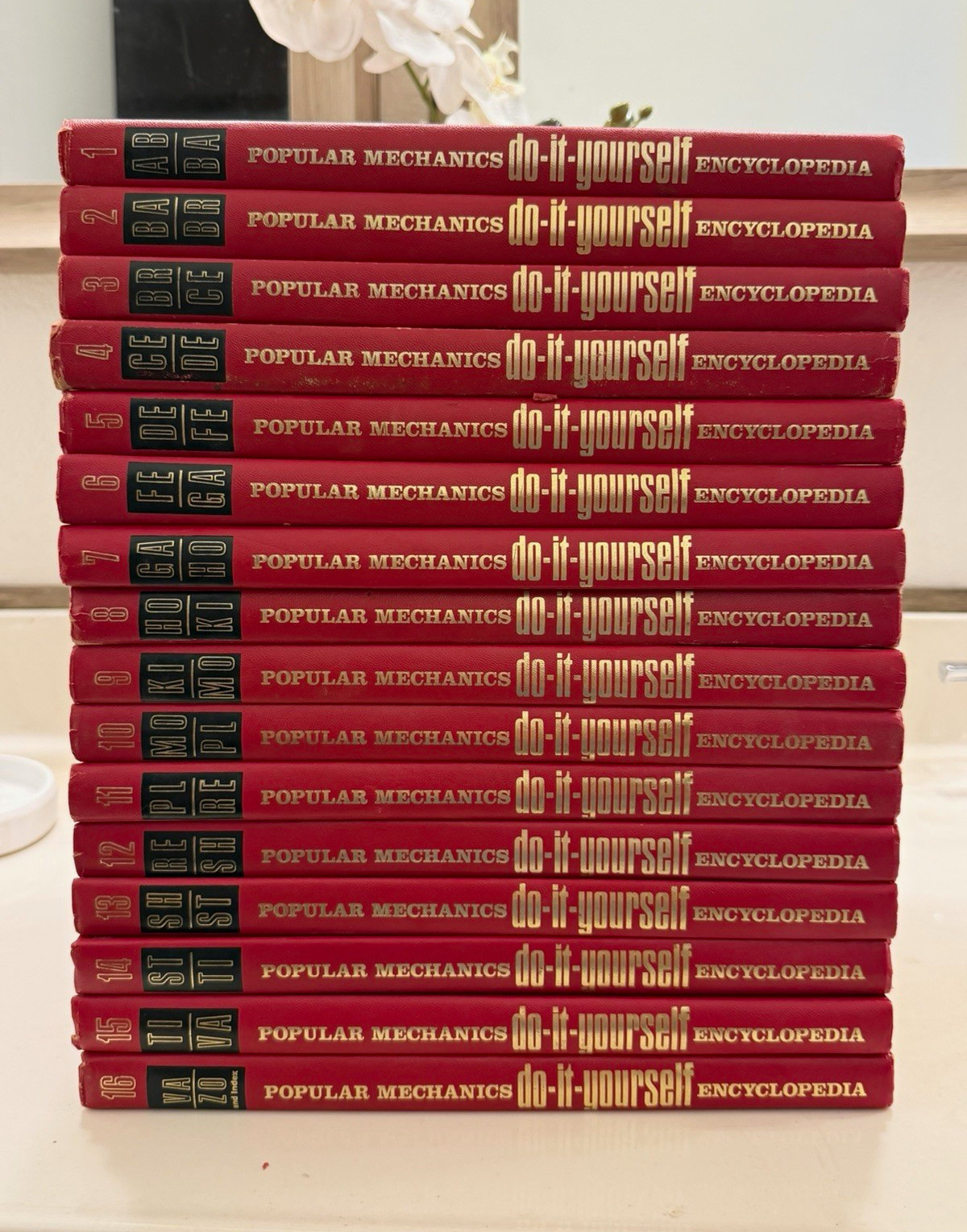 Popular Mechanics Do-It-Yourself Encyclopedia 16-Volume Hardcover Book Set