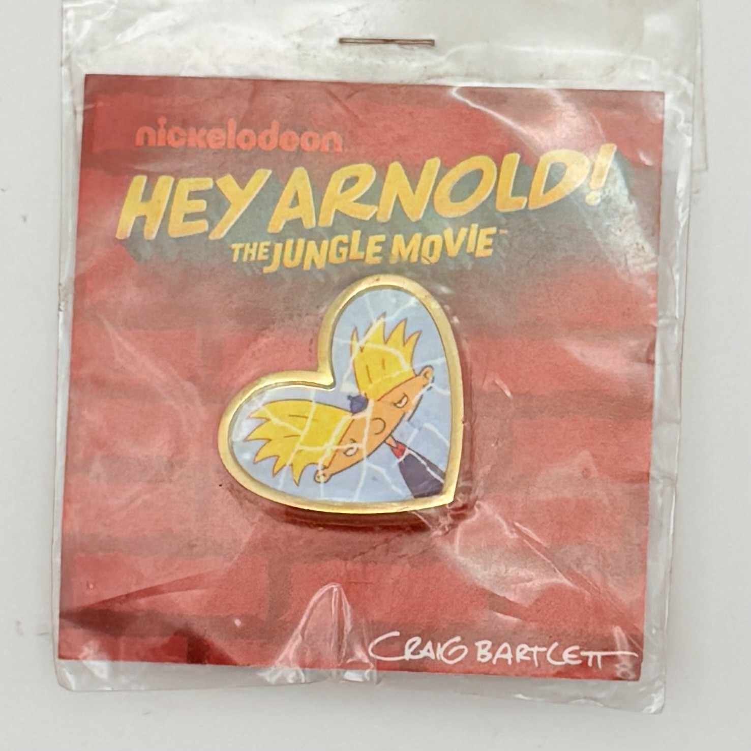 Hey Arnold The Jungle Movie Heart Enamel Pin SDCC 2017 Nickelodeon Promo Hey Arnold The Jungle Movie Heart Enamel Pin SDCC 2017 Nickelodeon Promo