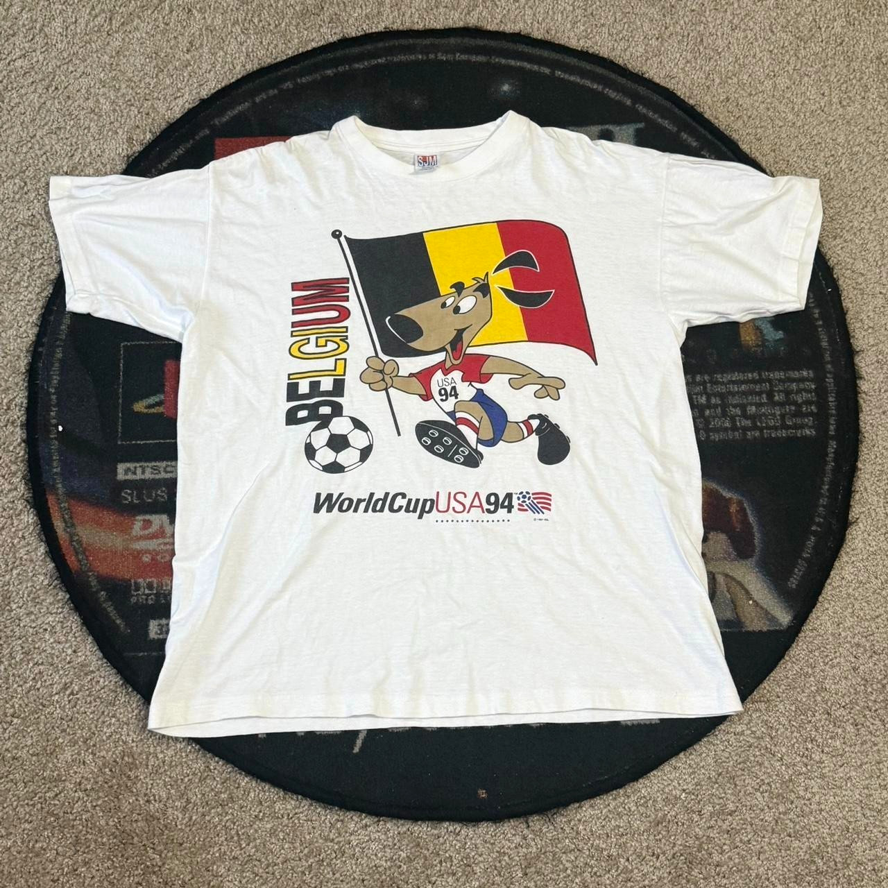 Vintage Belgium WC Soccer 1994 T Shirt S-5XL