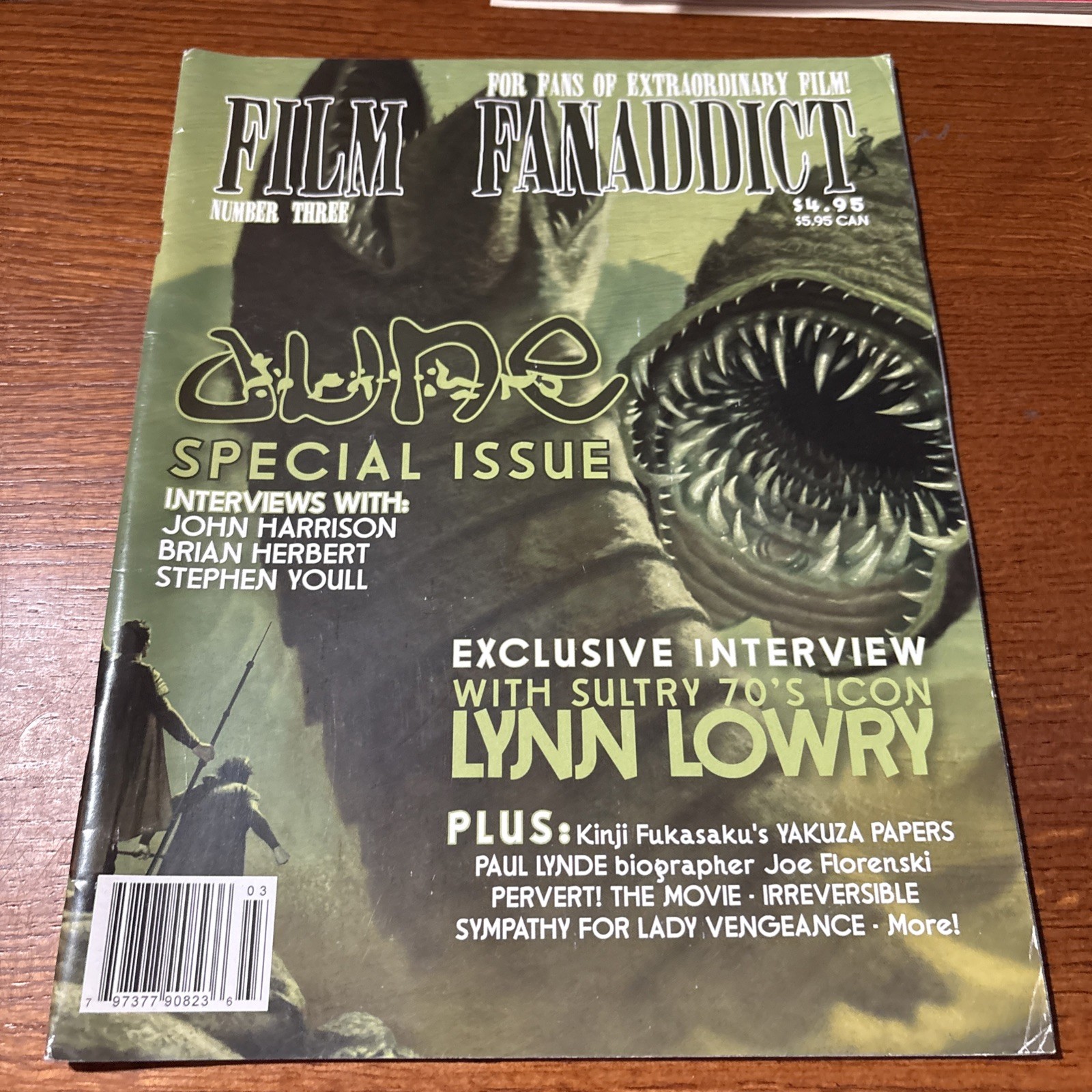 VTG 2006 Film Fanaddict Magazine 3 Dune Special Issue / Lynn Lowry Femme Fatale