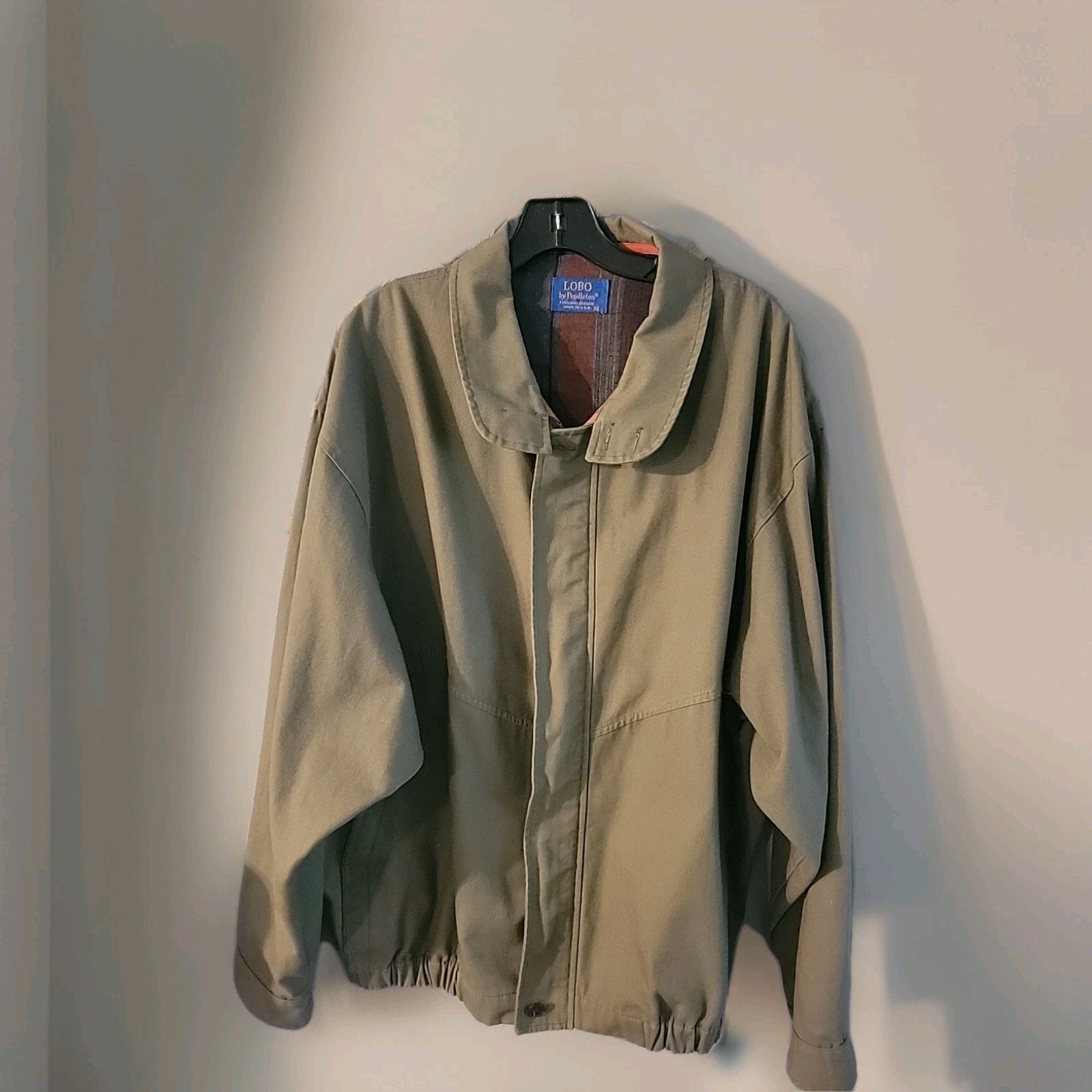 LOBO BY PENDLETON - GREEN BOMBER JACKET  - SIZE XL - EXCELLENT CONDITION 