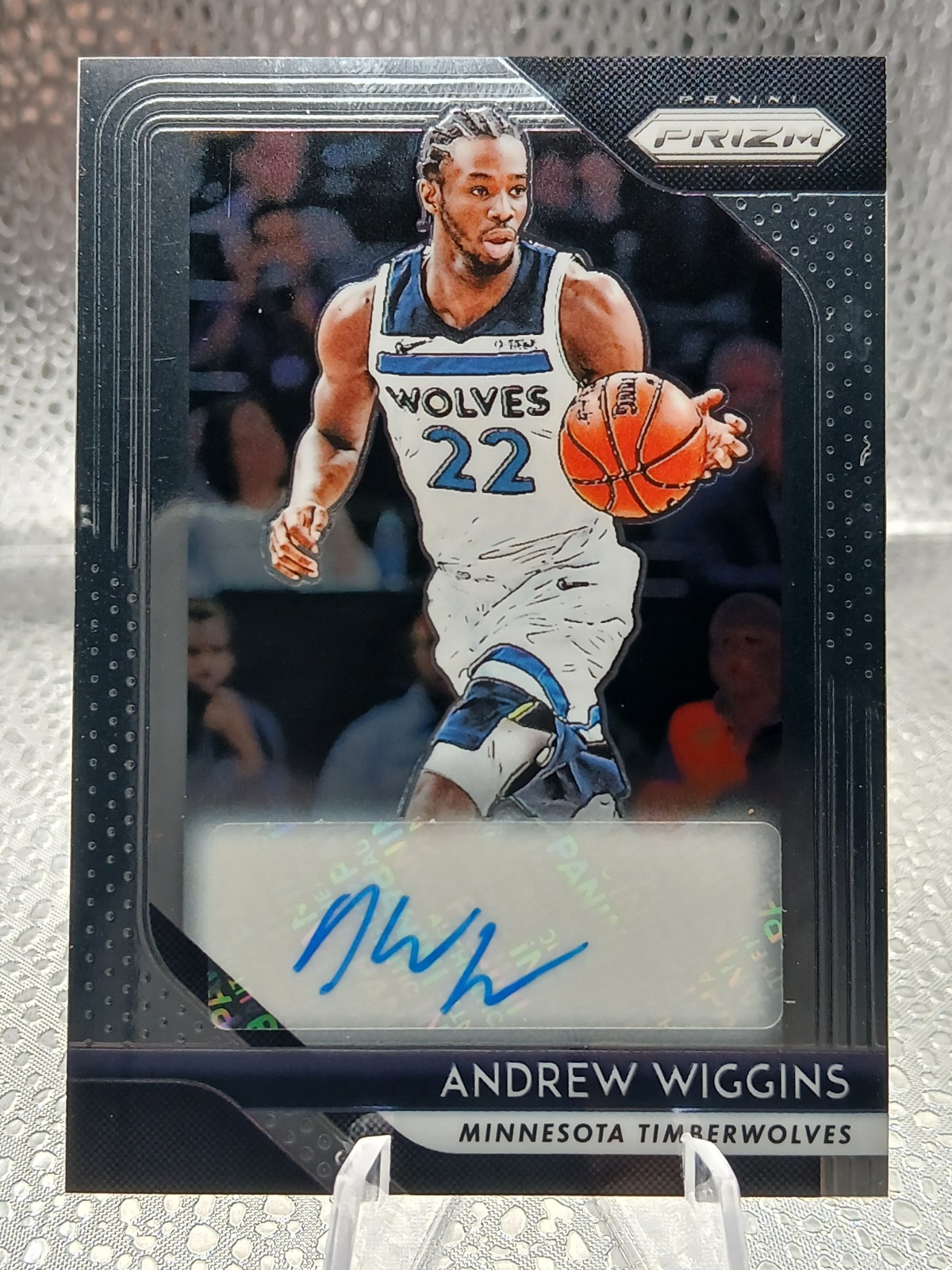 2018-19 Panini Prizm - Signatures Andrew Wiggins #S-AWG (AU)
