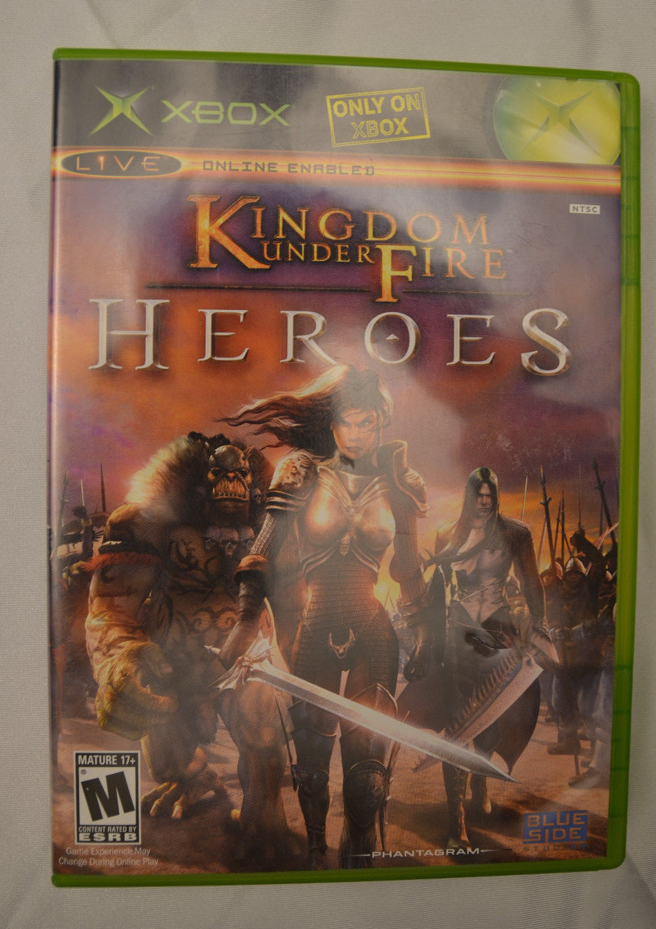 Kingdom Under Fire Heroes Original Microsoft Xbox Complete CIB NTSC 2005