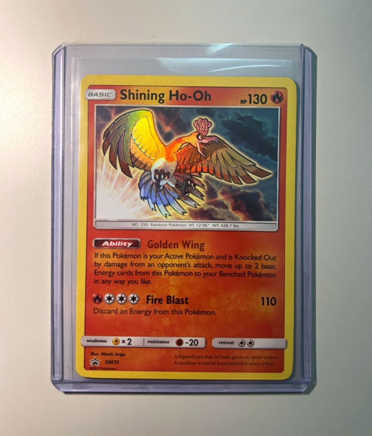 The Pokémon Company Shining Ho-Oh Promo Holo SM70 SM English 2017 130 HP