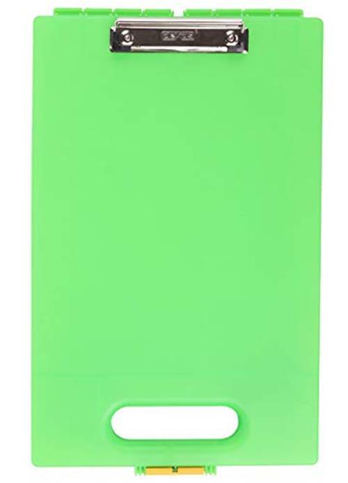 Dexas Clipcase Storage Clipboard with Handle, Black  Assorted Colors 