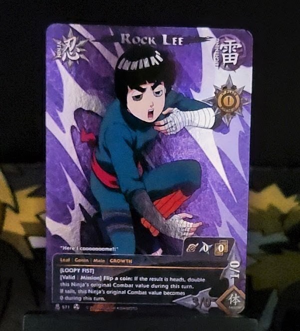 Naruto CCG Rock Le 1st Place Winner Foil Promo Card (N-571) Bandai small crease Naruto CCG Rock Le 1st Place Winner Foil Promo Card (N-571) Bandai small crease