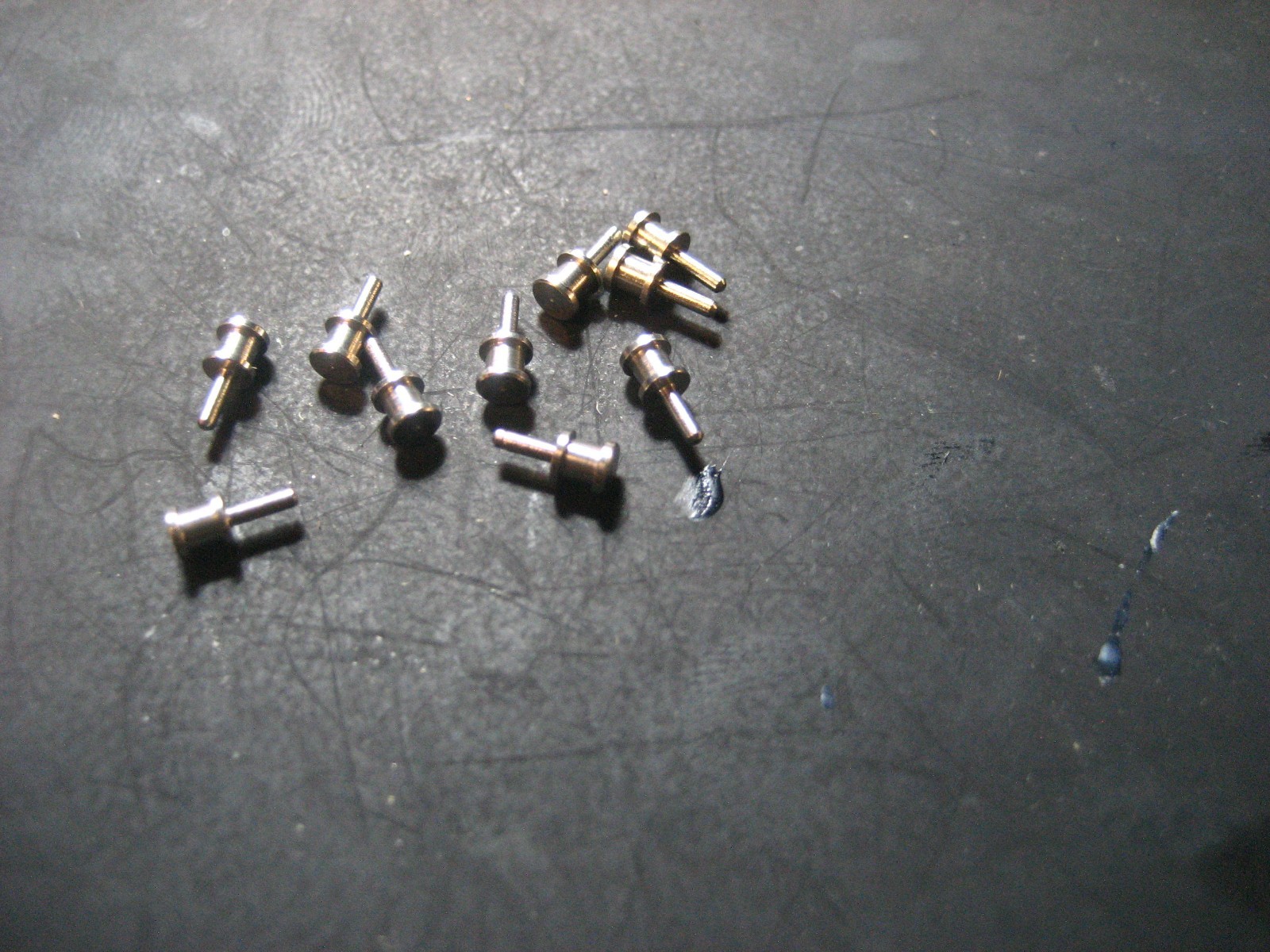 Tyco Slot car Standard Metal guide pins lot of 10    May other brands.