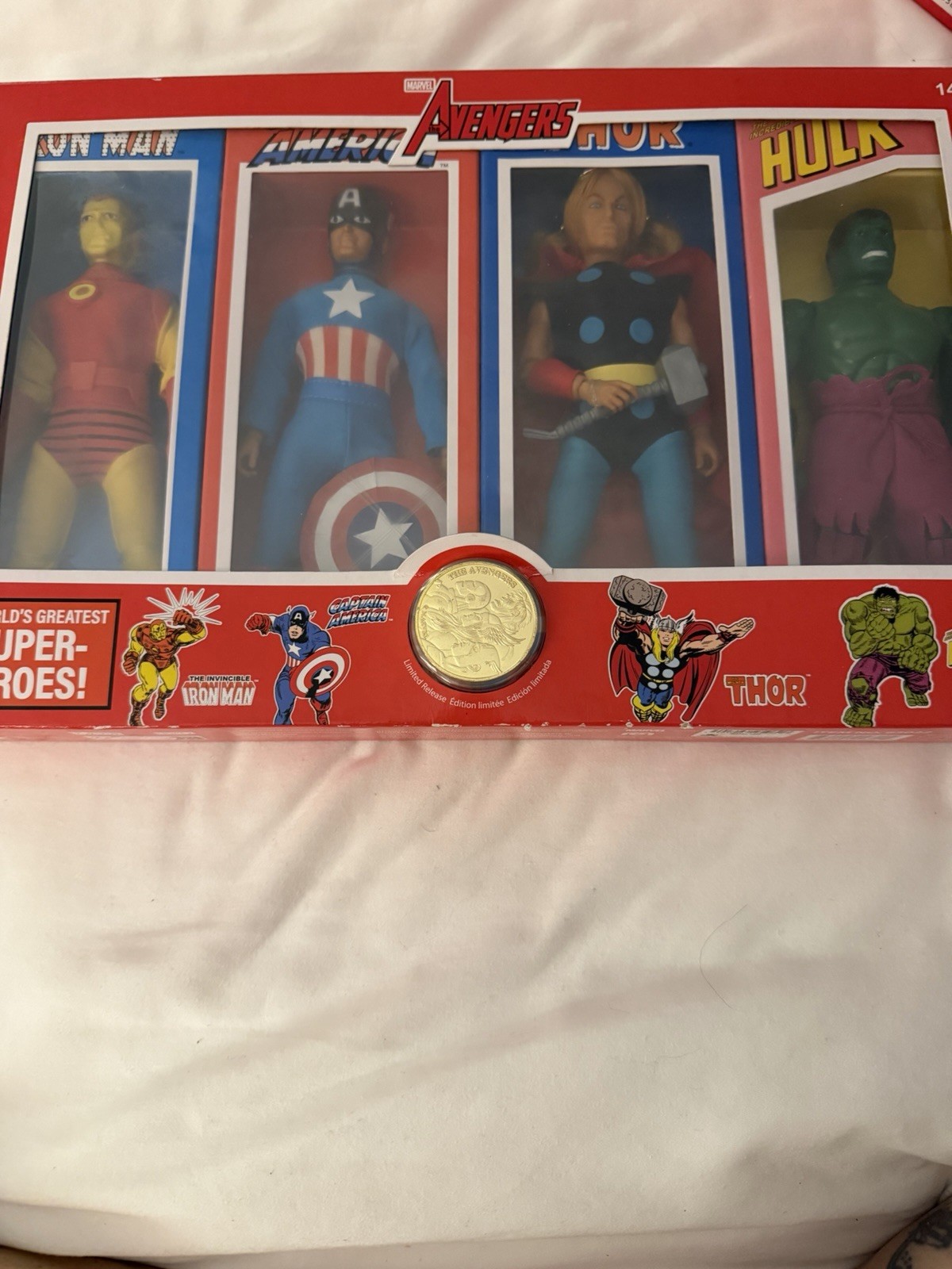 Disney Parks 2026 Mego Marvel Avengers 4 Pack Thor Hulk Captain America Iron Man Disney Parks 2026 Mego Marvel Avengers 4 Pack Thor Hulk Captain America Iron Man