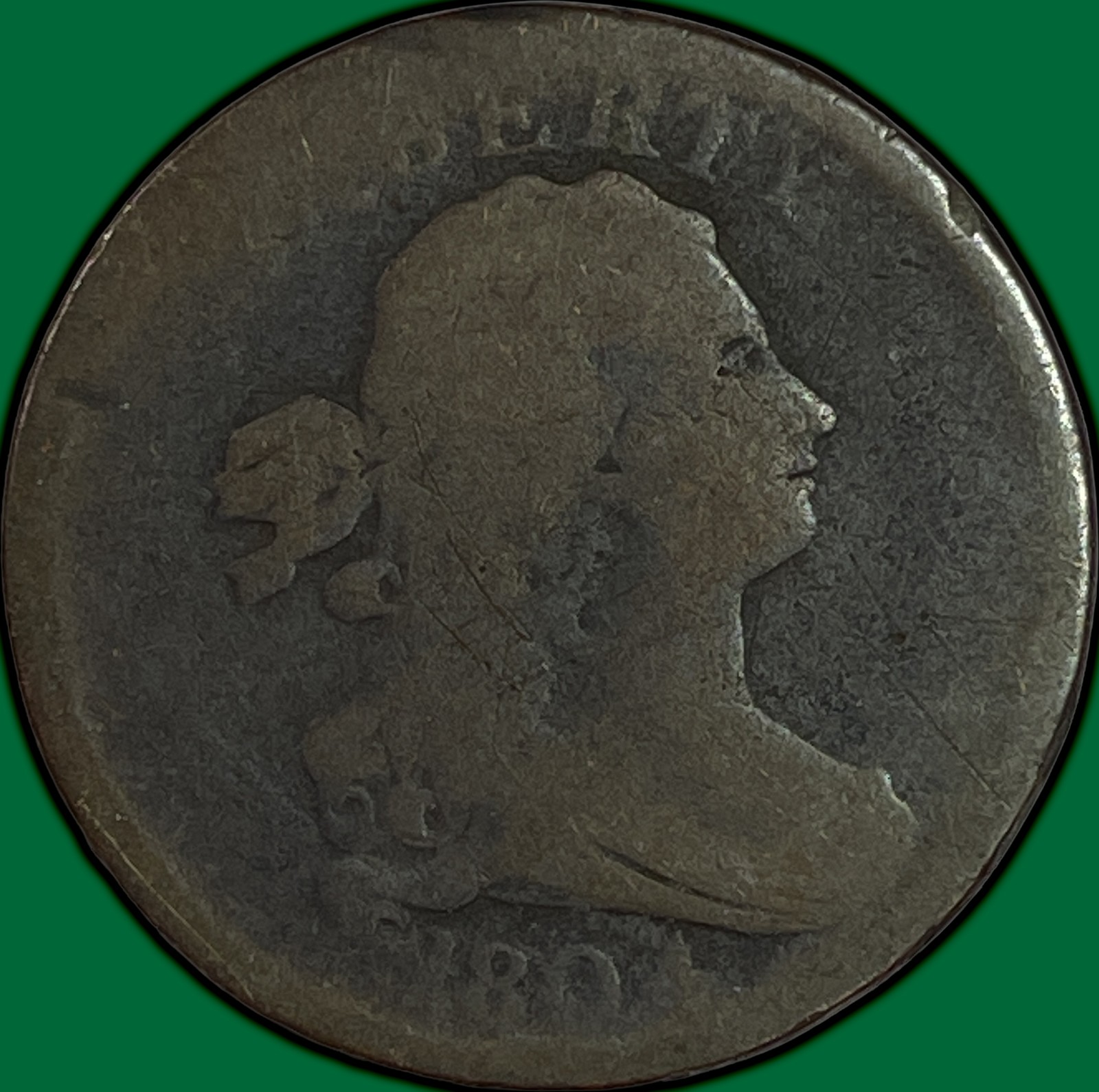1804 Draped Bust Half Cent Almost Good AG Coin #49918