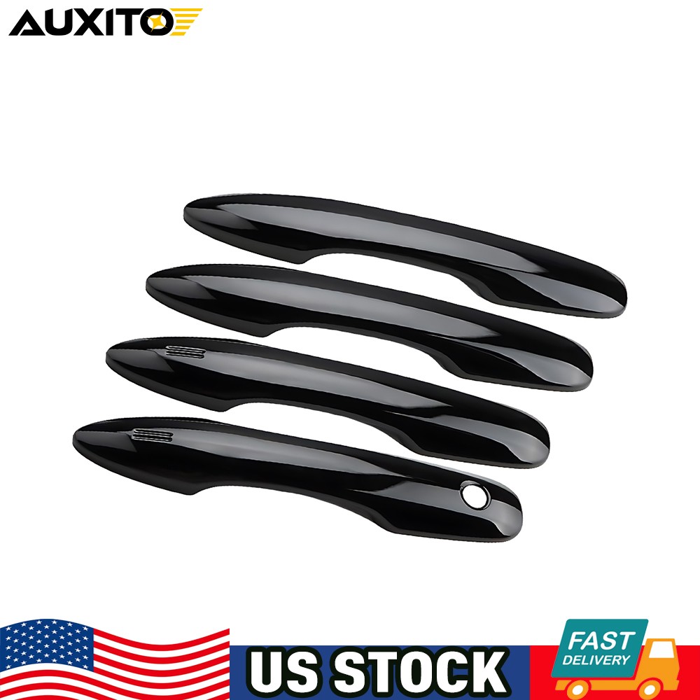 For Toyota Corolla 2020-2025 Gloss Black Exterior Door Handle Cover Snap-on 4x