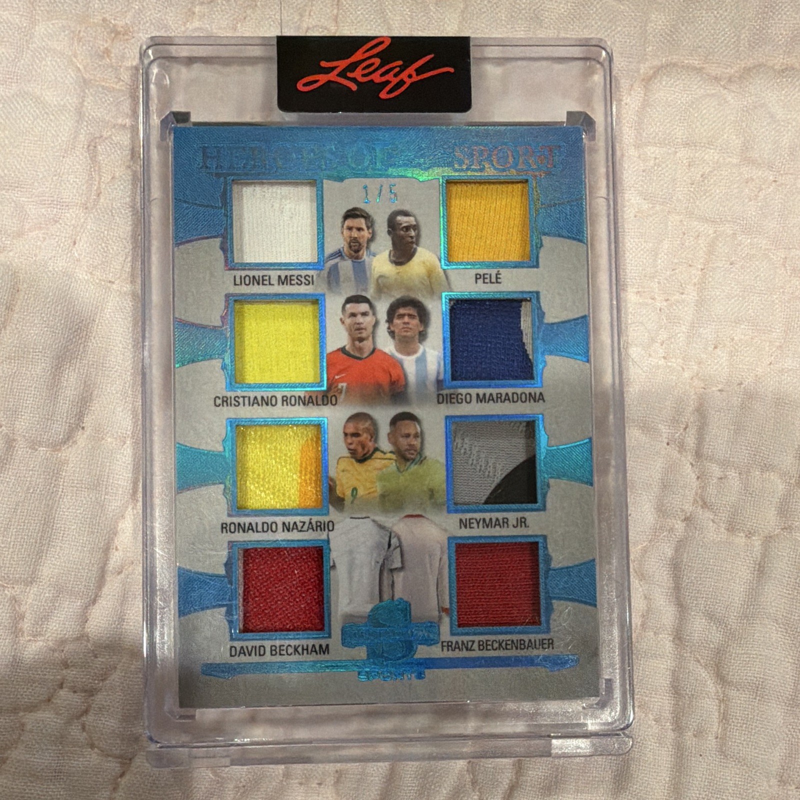 Leaf 2026 Spectacular Heroes of Sport HS-4 Memorabilia 1/5 Messi Pele