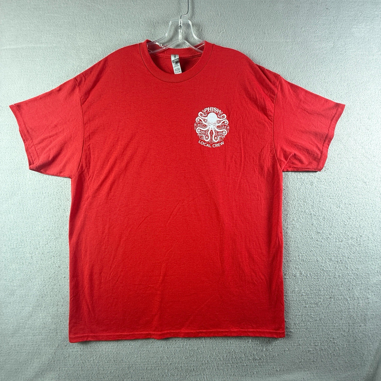 Phish 2023 Summer Tour Local Crew T-Shirt Mens XL Red Band Tee Phish 2023 Summer Tour Local Crew T-Shirt Mens XL Red Band Tee