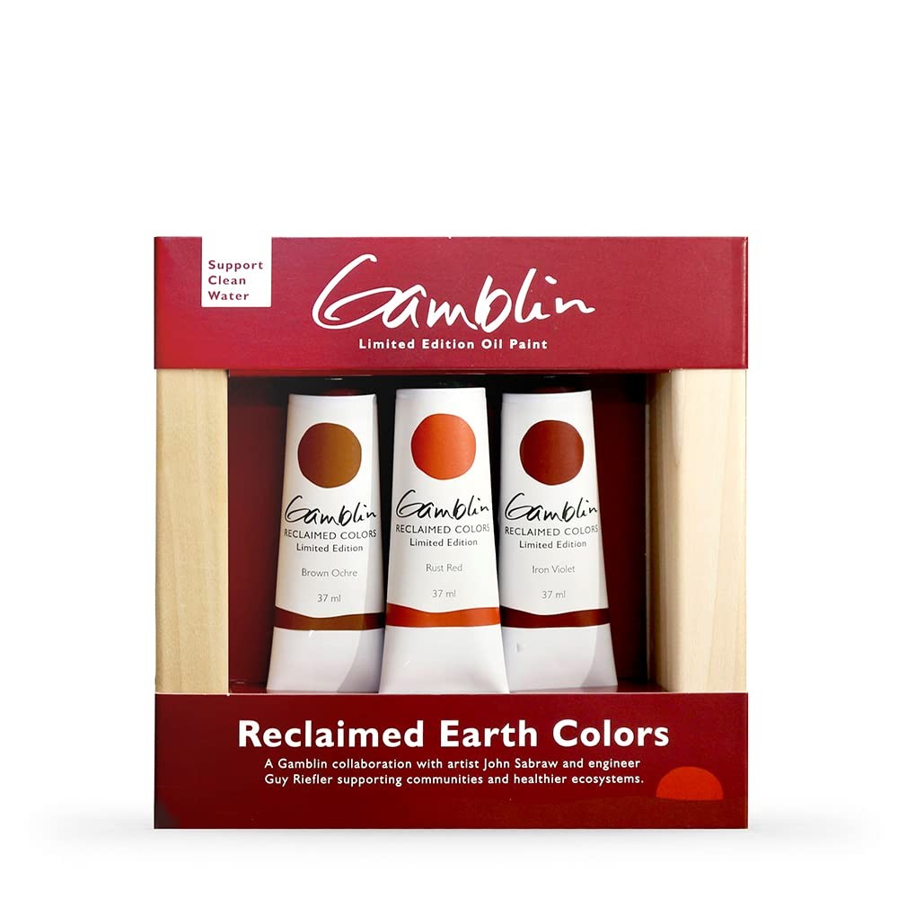 Gamblin Reclaimed Earth Set, Limited Edition paints made from p