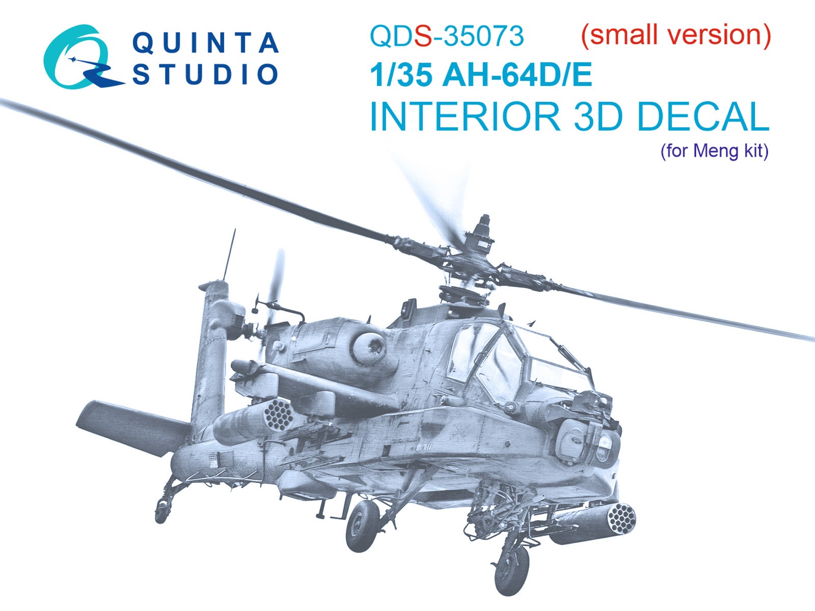 Quinta Studio 1/35 AH-64D Extended forward avionics bays 3D-Interior (Meng) Quinta Studio 1/35 AH-64D Extended forward avionics bays 3D-Interior (Meng)