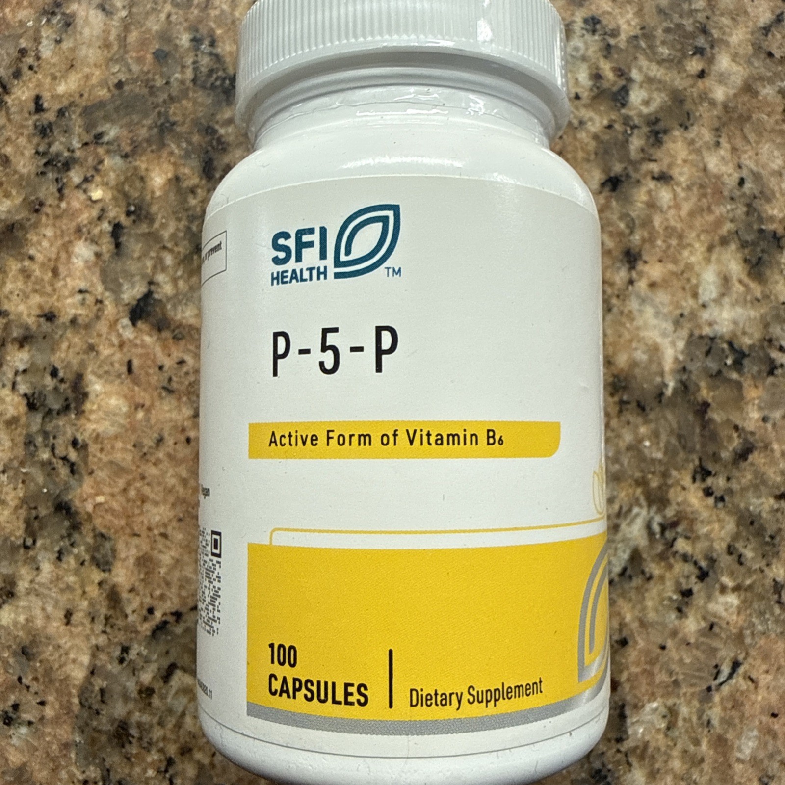 SFI Health Klaire Labs P-5-P Vitamin B6, 100 Capsules SFI Health Klaire Labs P-5-P Vitamin B6, 100 Capsules