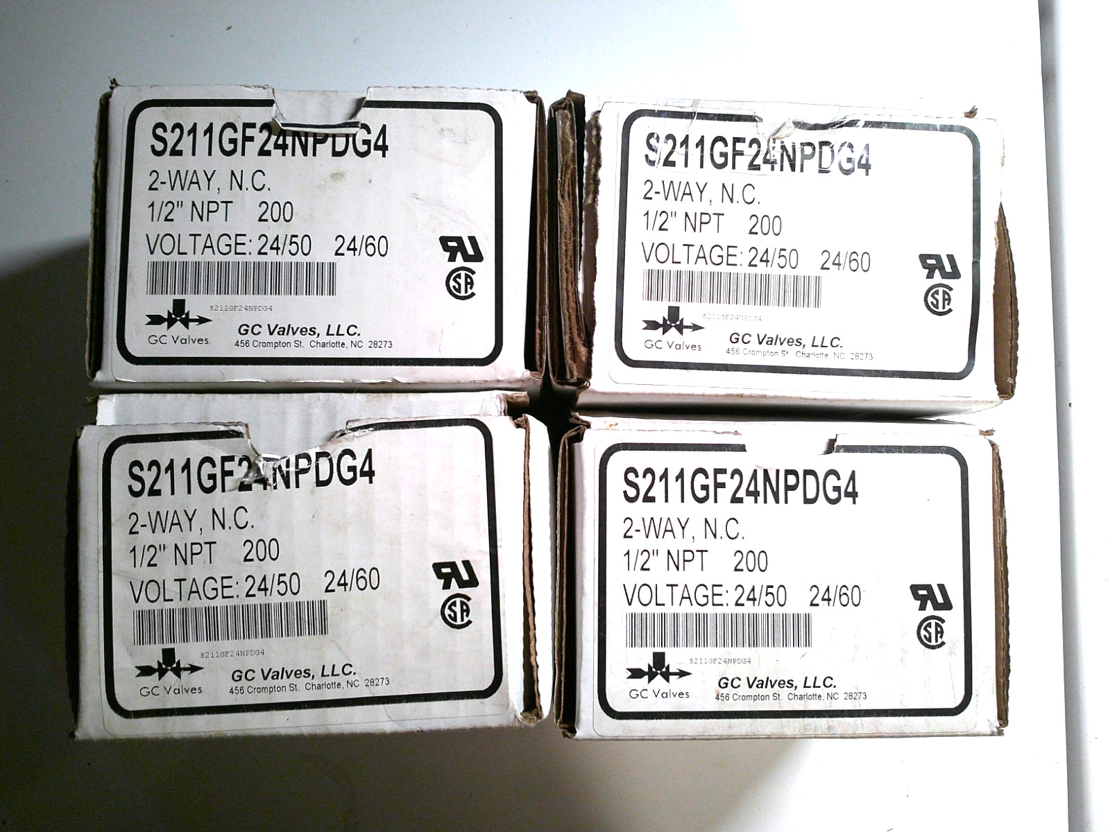 GC Valves Lot of4 S211GF024NPCG4 1/2