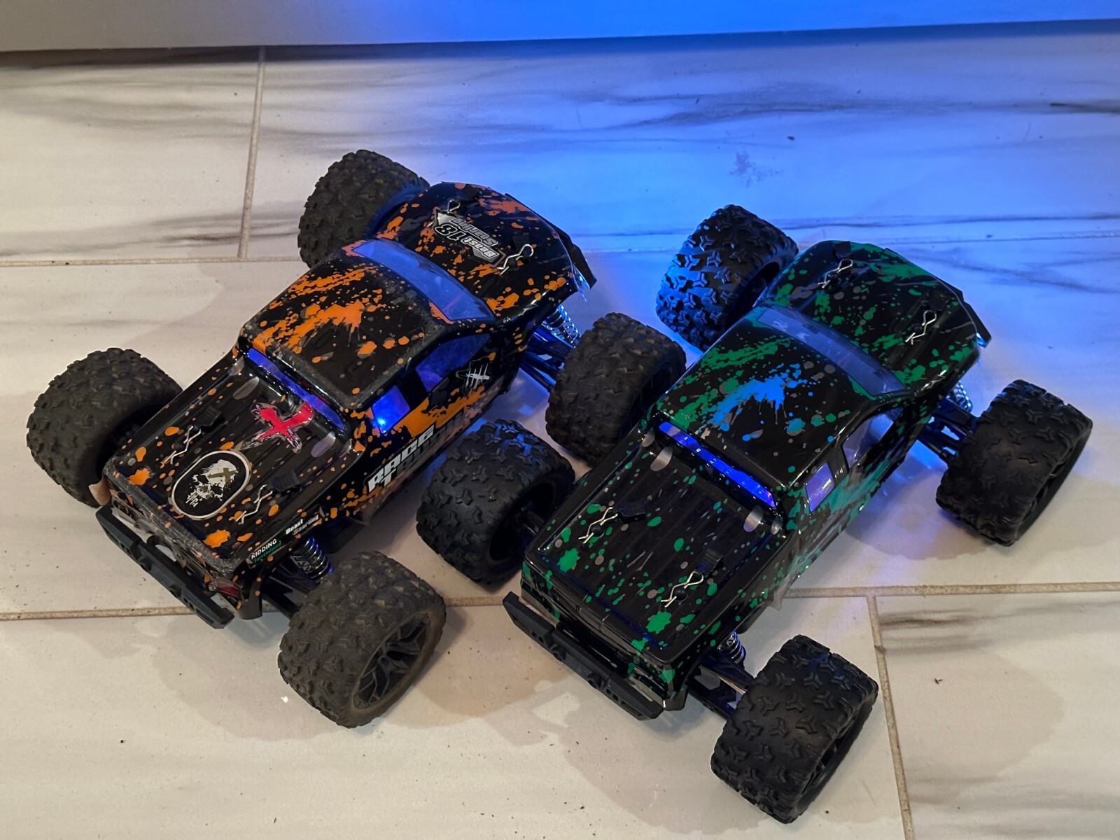 TWO CARS, HAIBOXING 1:18 All Terrain RC Car 18859, 2 used cars, good condition
