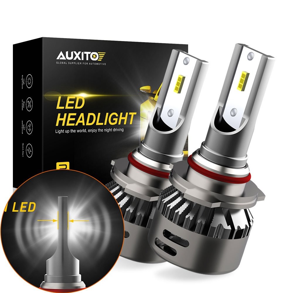 AUXITO 9012 HIR2 LED Replace Headlight Bulb High Lo Beam Canbus 18000LM 6500K D