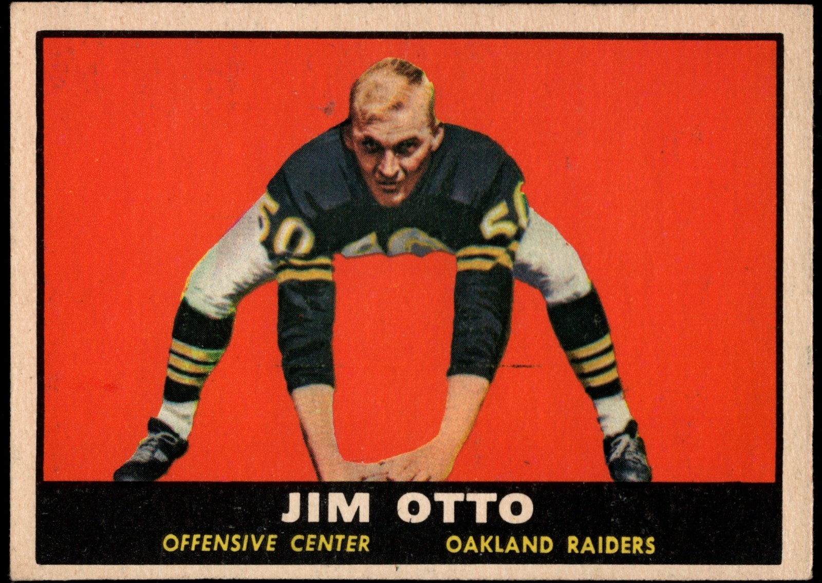 1961 Topps - Jim Otto #182 (RC)