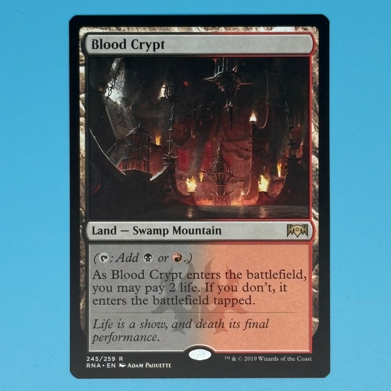 Magic: The Gathering - Blood Crypt - Ravnica Allegiance(RNA) 245/259, Rare, NM