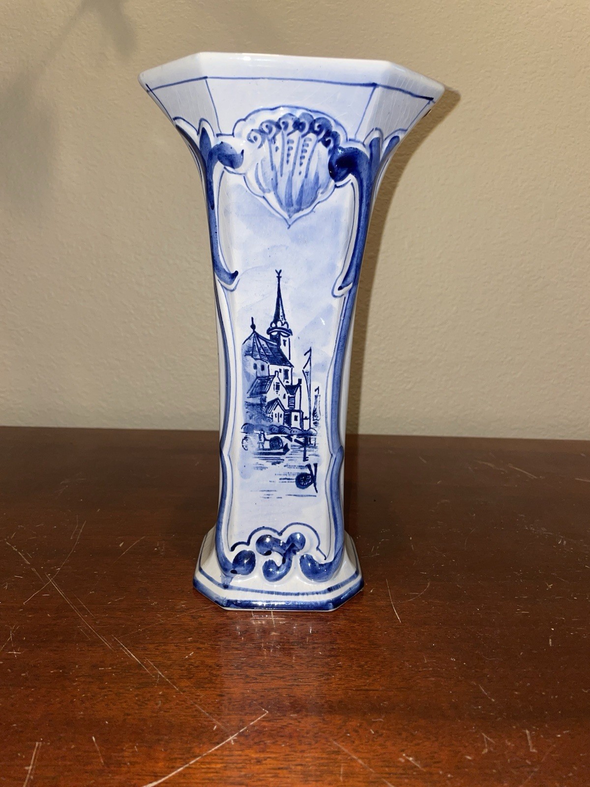 Delft Vase Vintage, Signed Delft Vase Vintage, Signed
