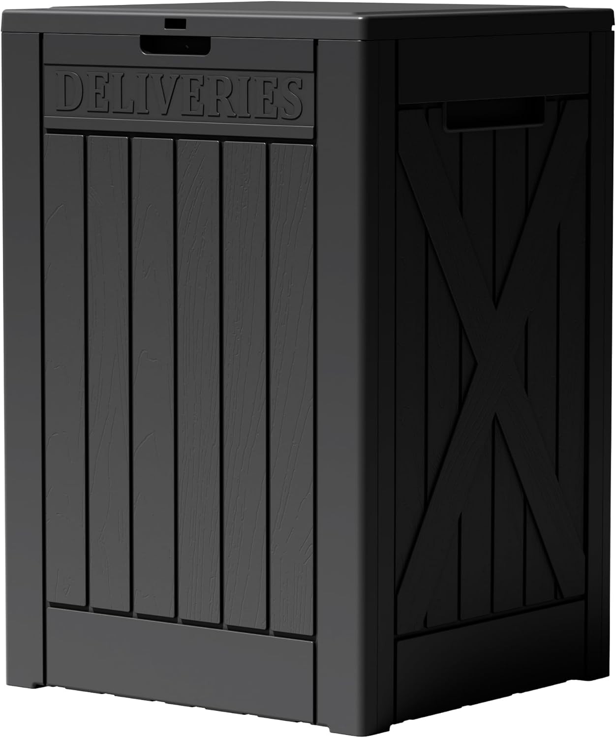 Greesum 52 Gallon Extra Large Deck Box with Lock, Heavy-Duty Resin Outdoor Stora