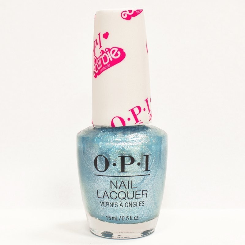 OPI Barbie The Movie Nail Polish Yay Space Shimmery Baby Blue 0.5 oz NEW