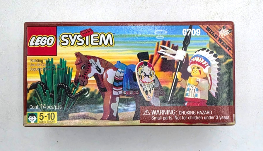 Vintage 1997 Rare LEGO Wild West Western Tribal Chief 6709 Sealed New NIB Vintage 1997 Rare LEGO Wild West Western Tribal Chief 6709 Sealed New NIB