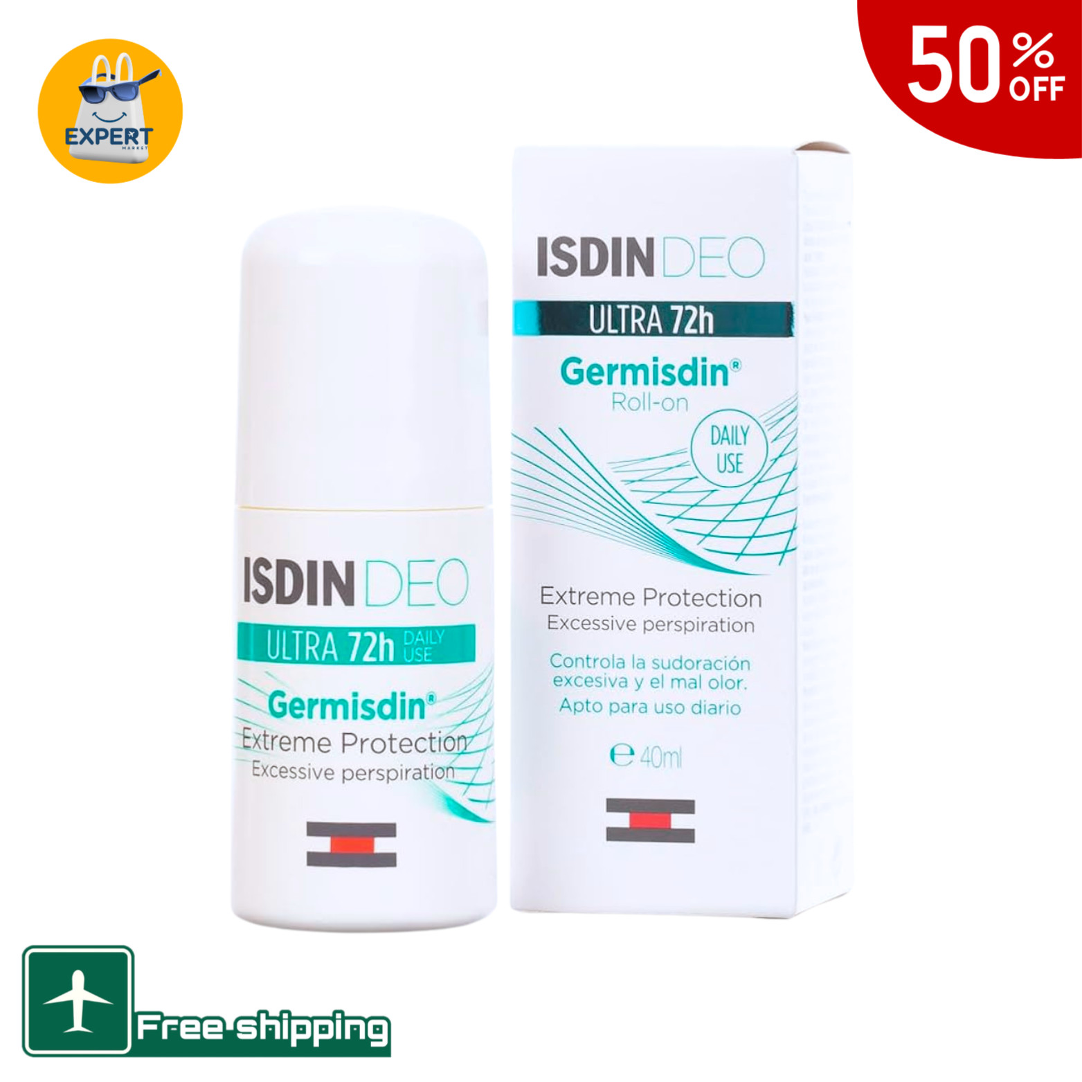 Isdin Deo GermIsdin Ultra 72H Roll On Deodorant 40ml