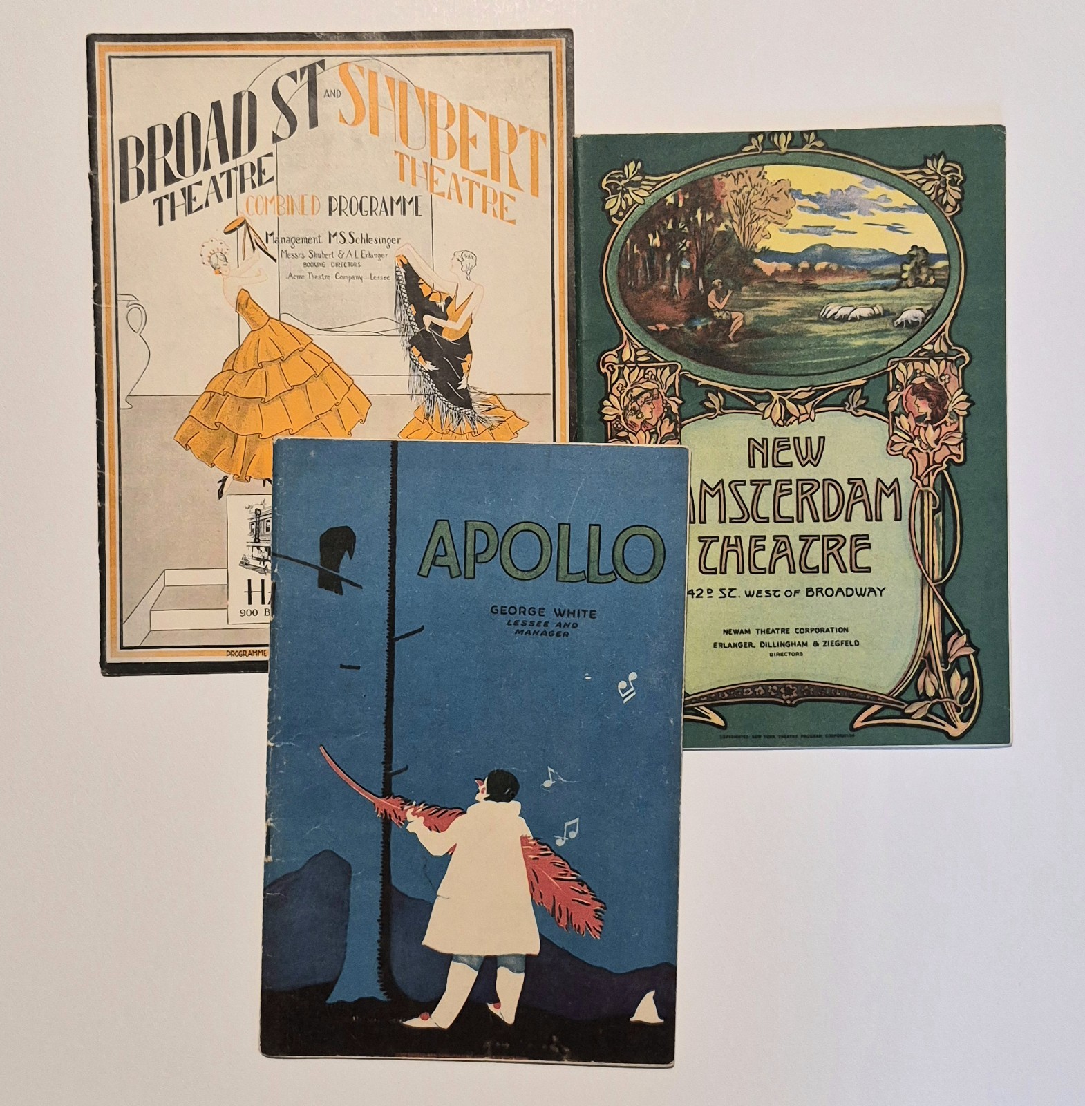 Antique 1920s 30s Theater PLAYBILL Apollo SHUBERT Program New York EPHEMERA Lot Antique 1920s 30s Theater PLAYBILL Apollo SHUBERT Program New York EPHEMERA Lot