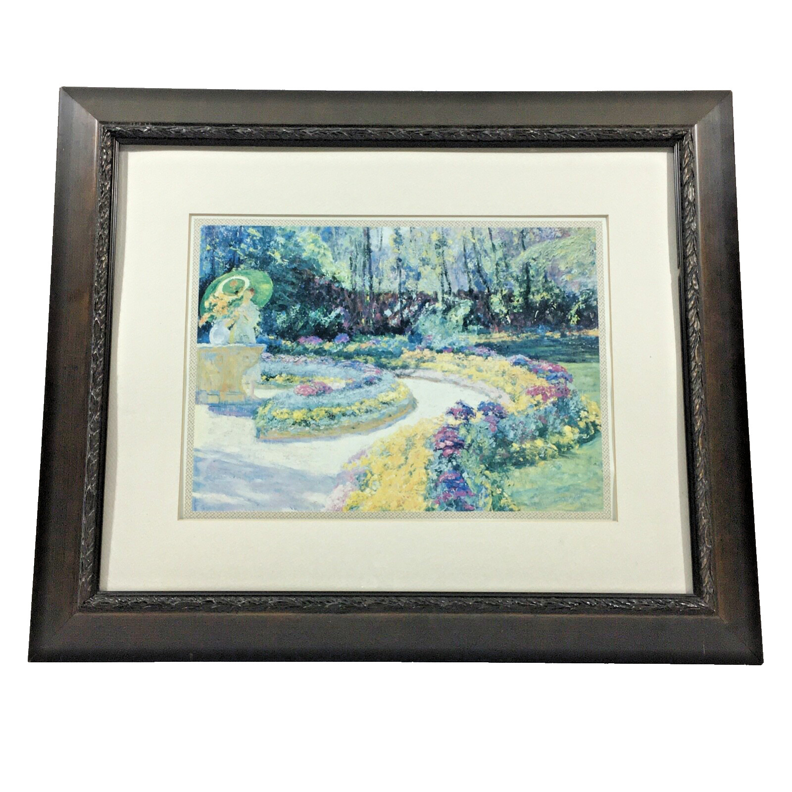 Octave Guillonnet Madame Guillonnet dans le jardin Garches Framed Print 20x24