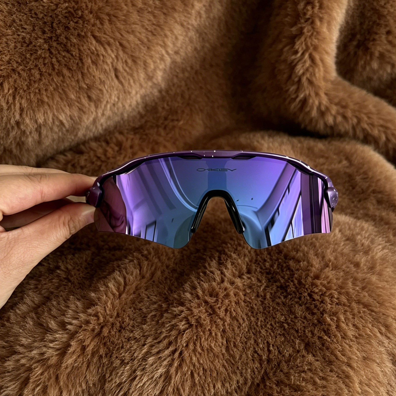 Oakley Radar EV Path OO9208 Sports Sunglasses Purple Frame Prizm Purple Lenses Oakley Radar EV Path OO9208 Sports Sunglasses Purple Frame Prizm Purple Lenses