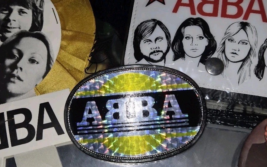 ABBA Very Rare Original Prismatic 1979 Belt Buckle. Worldwide Shp